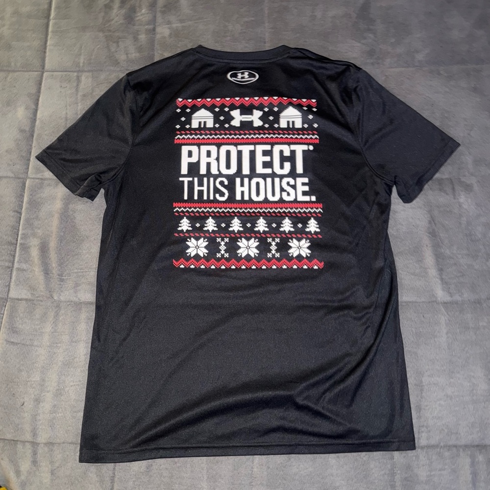 Under Armour Black Team Heat Gear Short Sleeve Tee Size Medium
